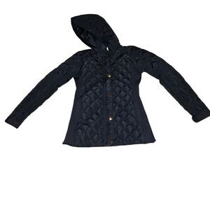 Kid's Ci Sono by Cavalini Navy Blue Puffer Jacket